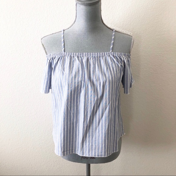 Ambiance Tops - Ambiance Off the Shoulder Striped Top